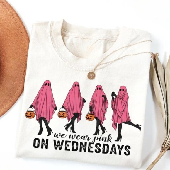 Tops - On Wednesday We Wear Pink Ghost Tee